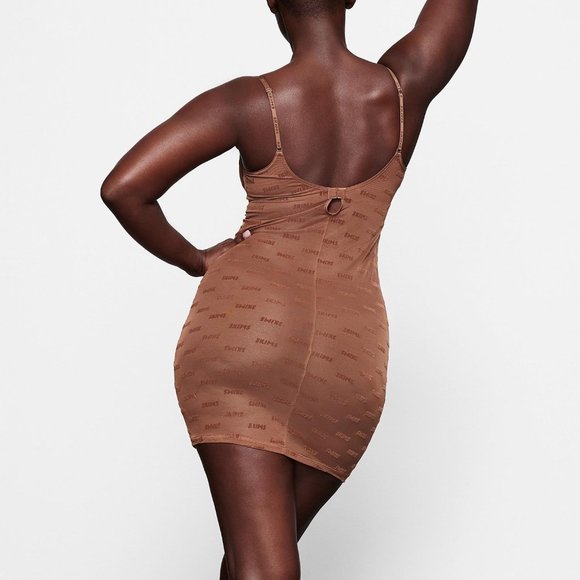 RELISTED Skims After Hours Logo Slip Dress Lingerie - Picture 2 of 14